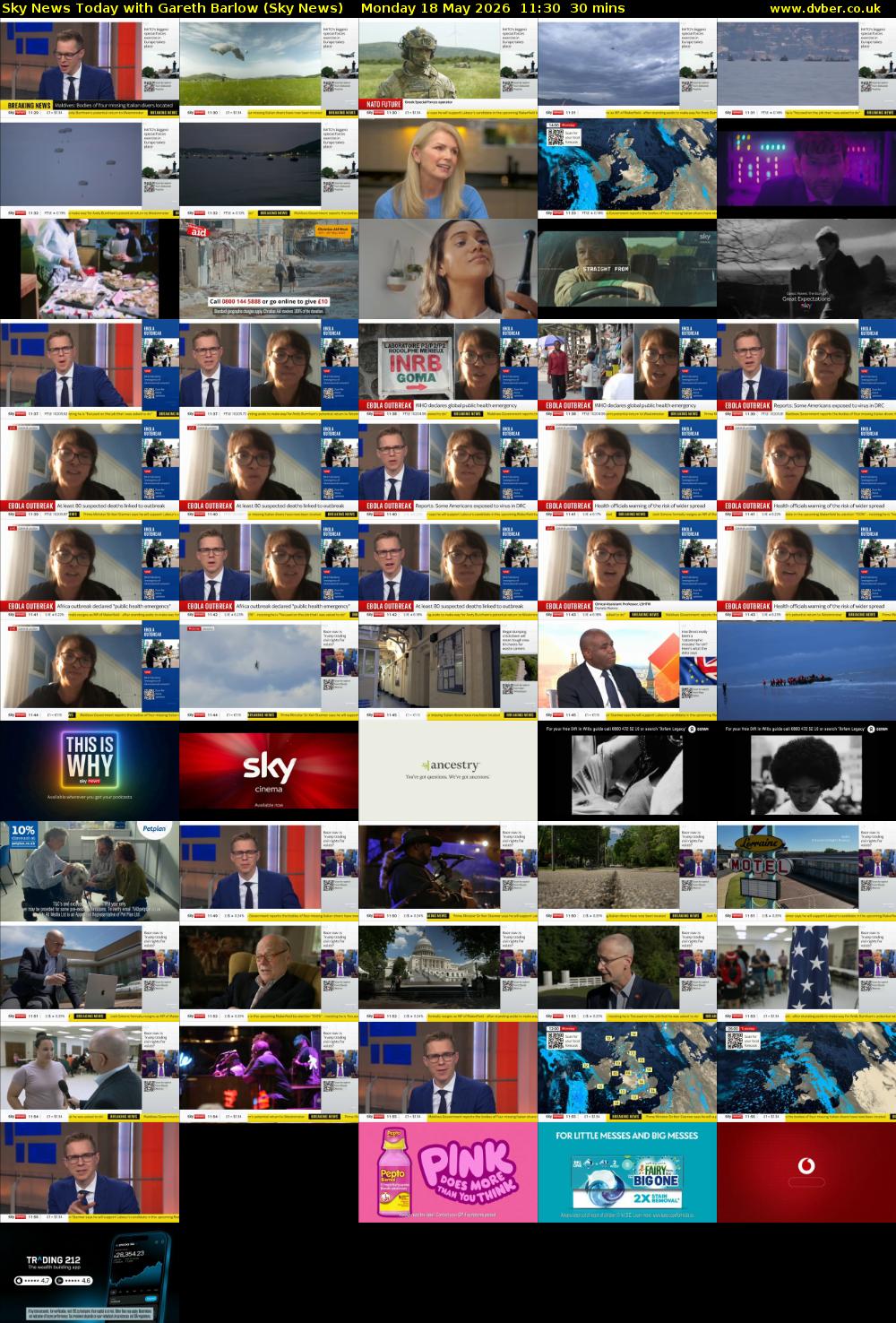 Sky News Today with Gareth Barlow (Sky News) Monday 18 May 2026 11:30 - 12:00