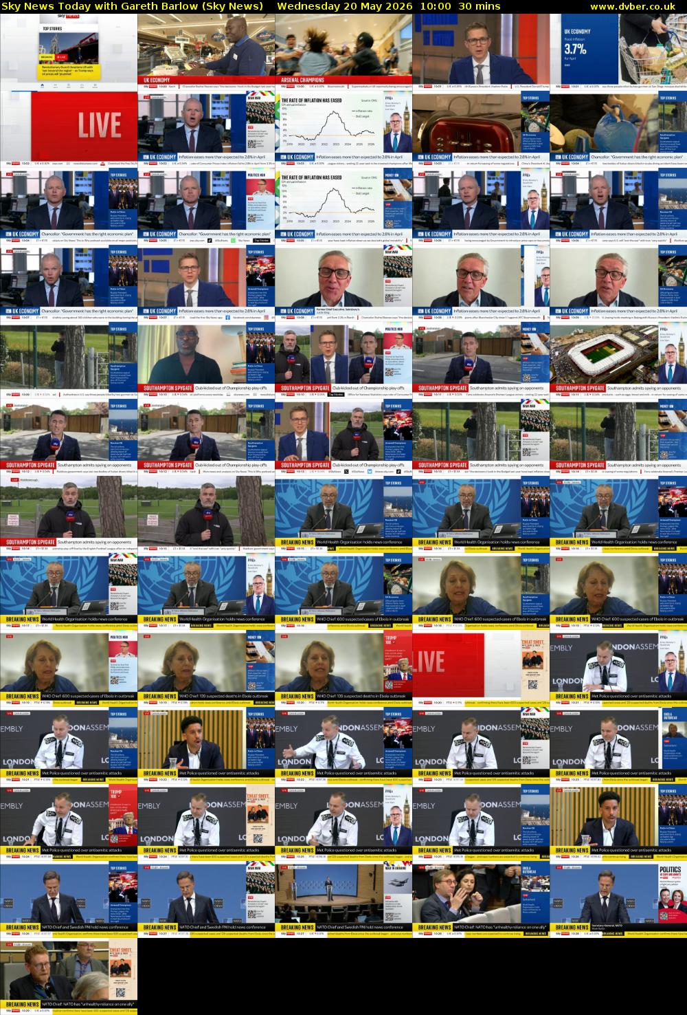 Sky News Today with Gareth Barlow (Sky News) Wednesday 20 May 2026 10:00 - 10:30