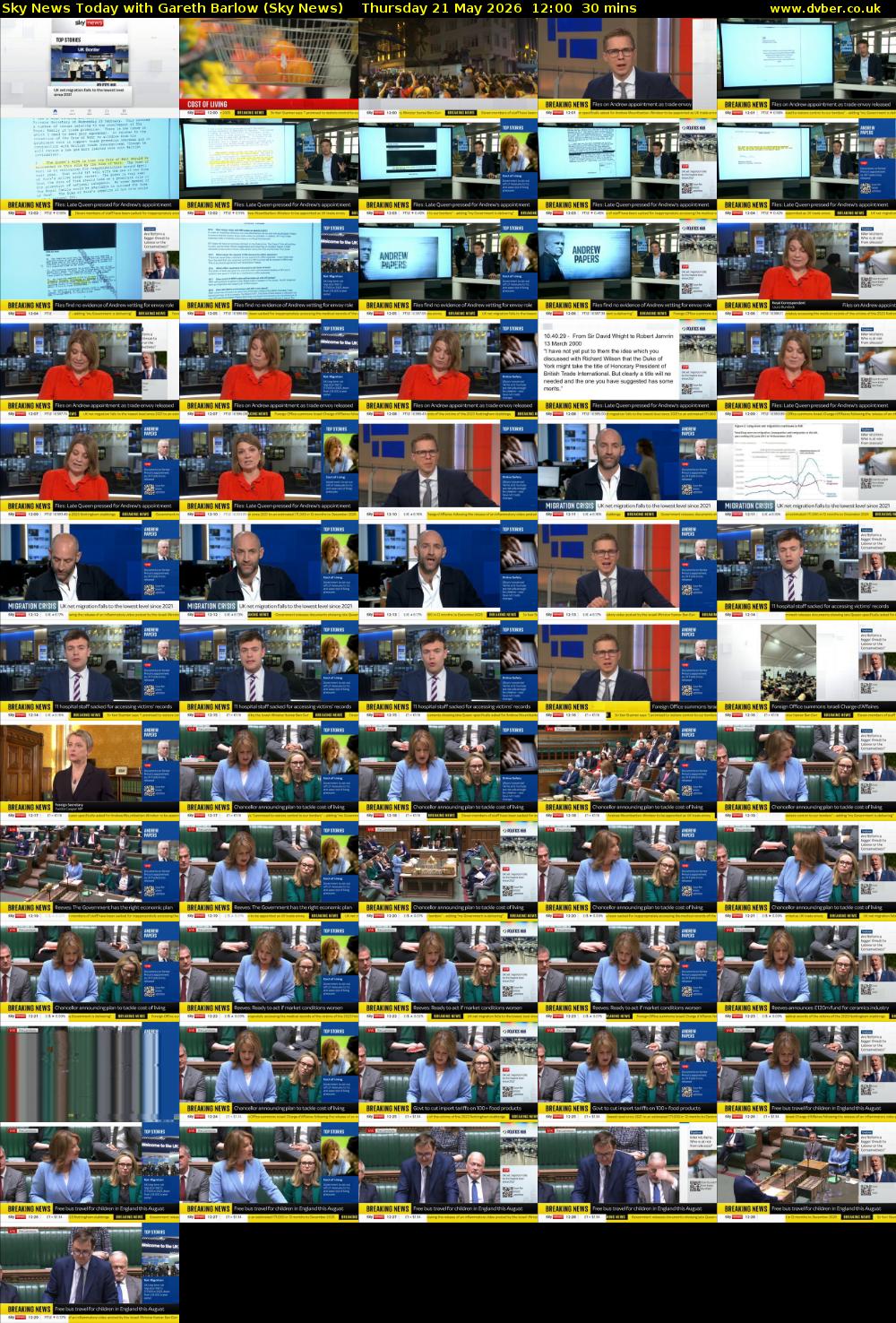 Sky News Today with Gareth Barlow (Sky News) Thursday 21 May 2026 12:00 - 12:30