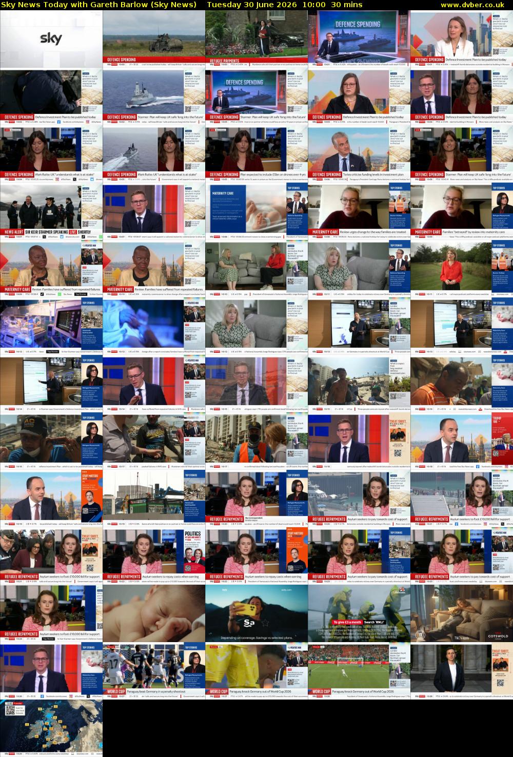 Sky News Today with Gareth Barlow (Sky News) Tuesday 30 June 2026 10:00 - 10:30