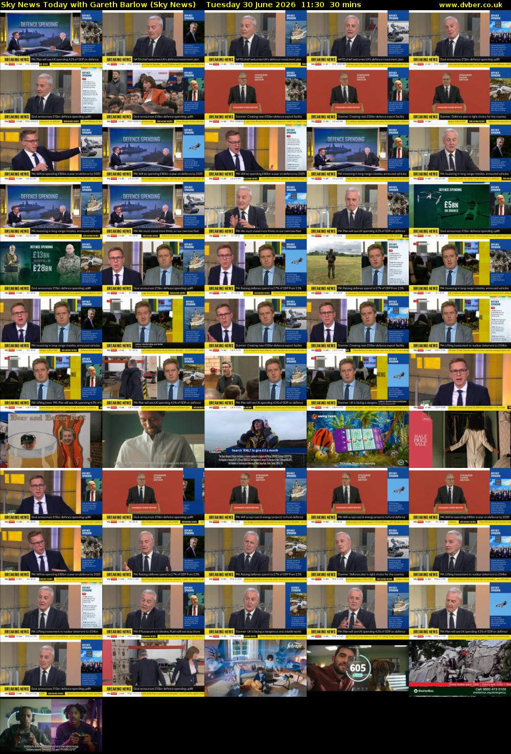Sky News Today with Gareth Barlow (Sky News) Tuesday 30 June 2026 11:30 - 12:00