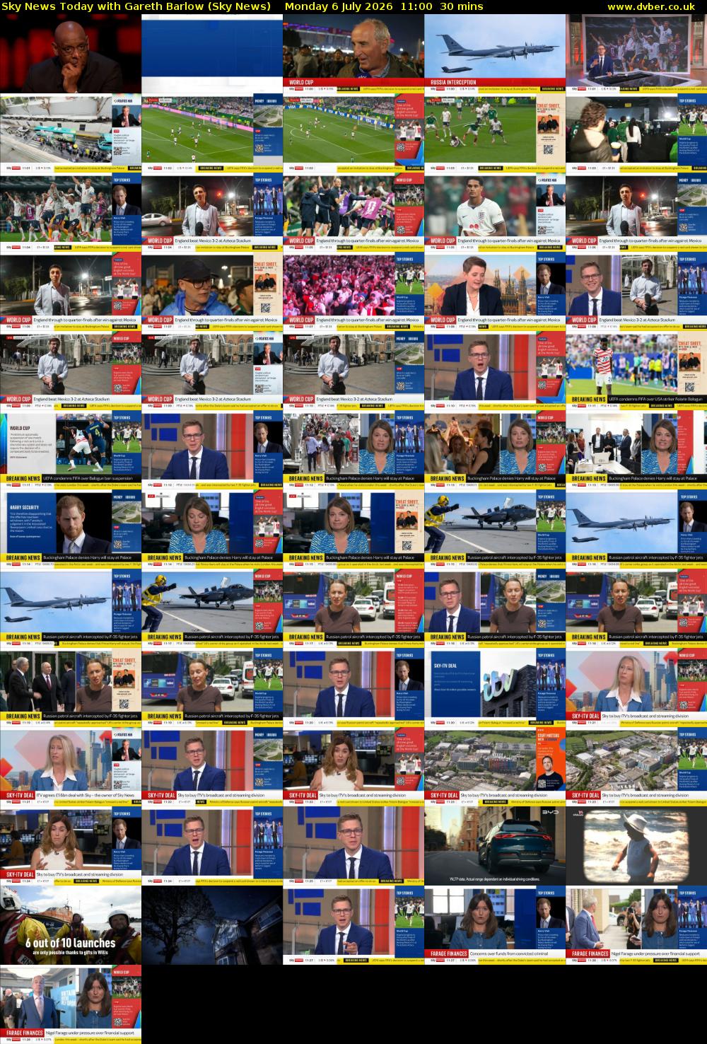 Sky News Today with Gareth Barlow (Sky News) Monday 6 July 2026 11:00 - 11:30