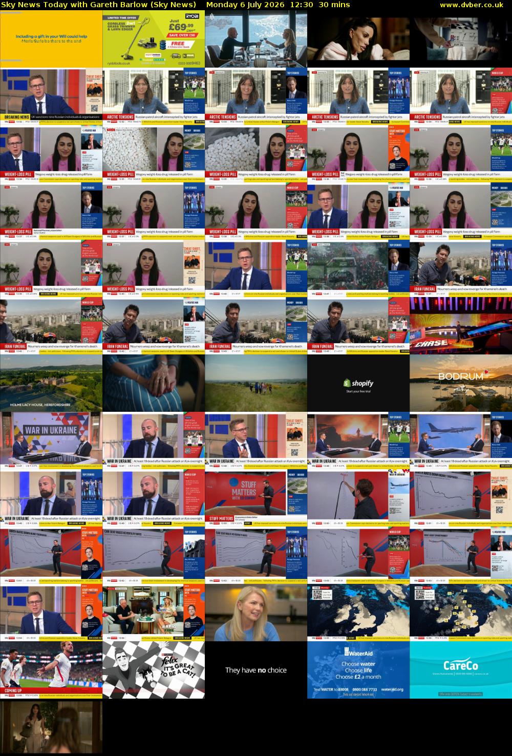 Sky News Today with Gareth Barlow (Sky News) Monday 6 July 2026 12:30 - 13:00