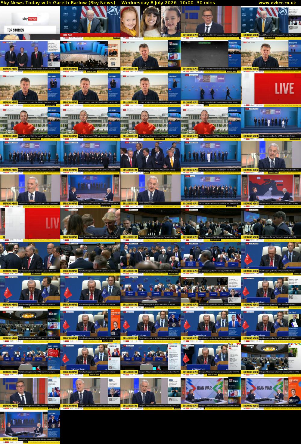 Sky News Today with Gareth Barlow (Sky News) Wednesday 8 July 2026 10:00 - 10:30