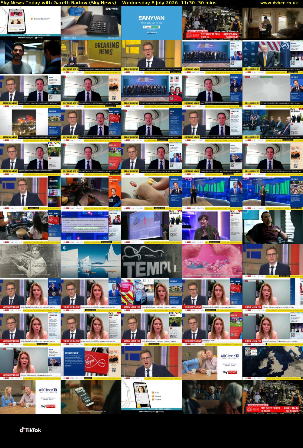 Sky News Today with Gareth Barlow (Sky News) Wednesday 8 July 2026 11:30 - 12:00