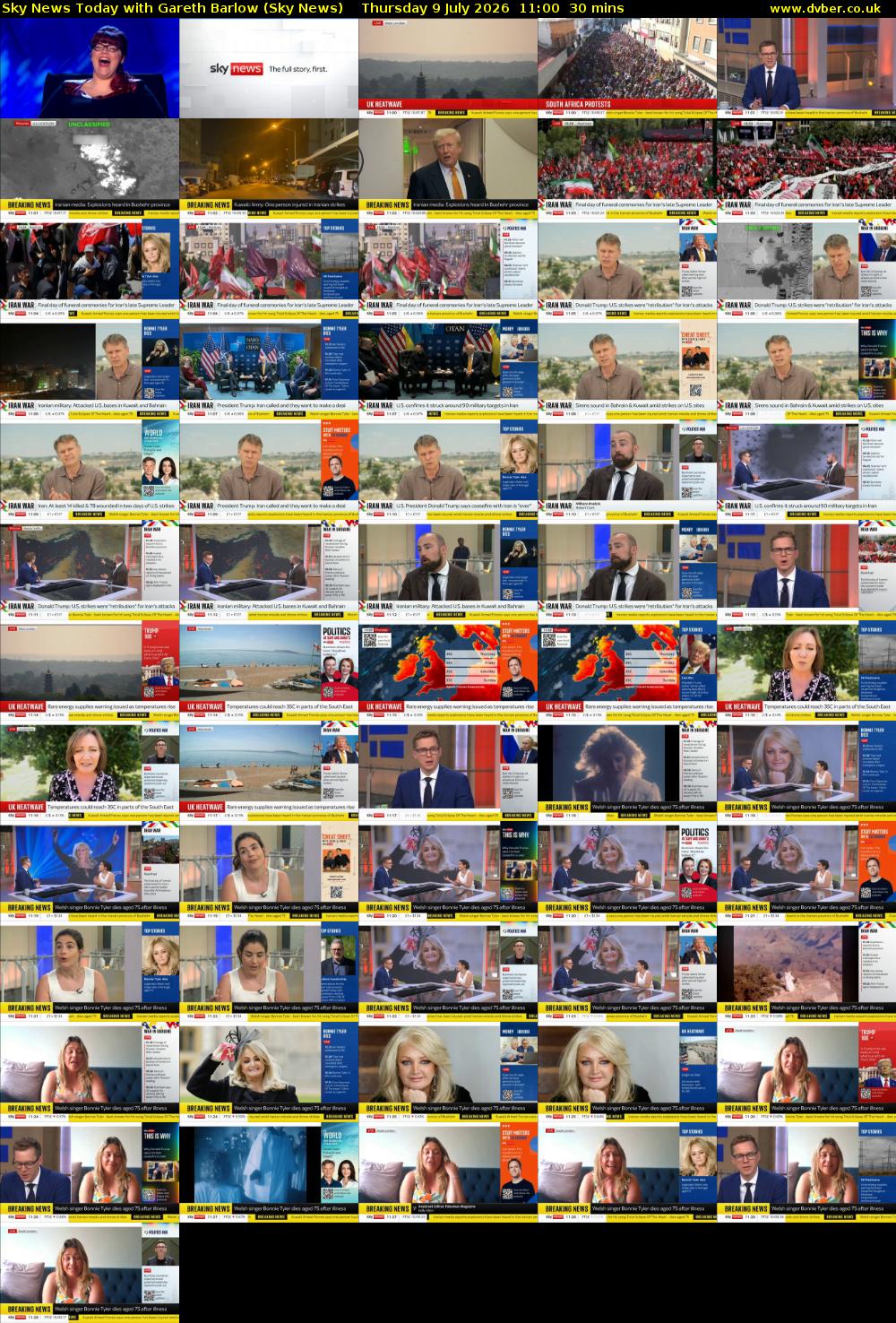 Sky News Today with Gareth Barlow (Sky News) Thursday 9 July 2026 11:00 - 11:30