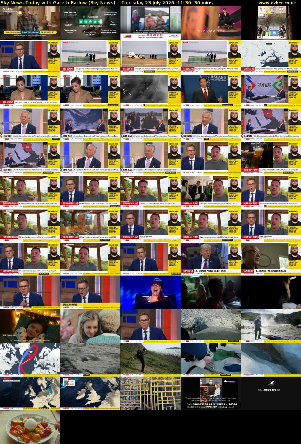 Sky News Today with Gareth Barlow (Sky News) Thursday 23 July 2026 11:30 - 12:00