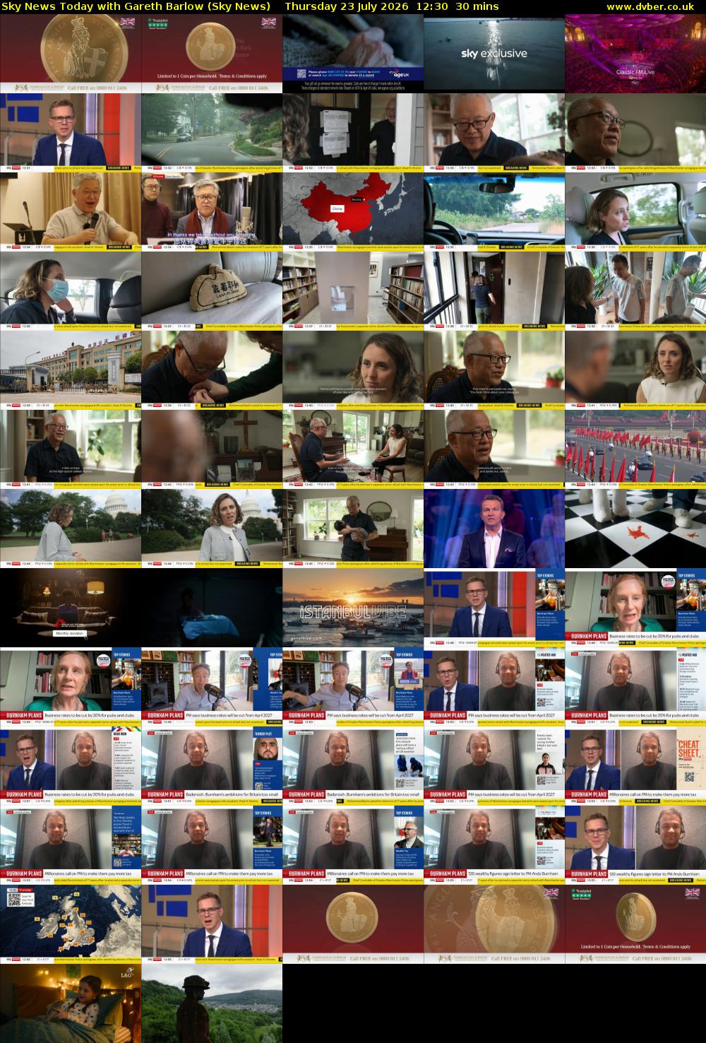 Sky News Today with Gareth Barlow (Sky News) Thursday 23 July 2026 12:30 - 13:00