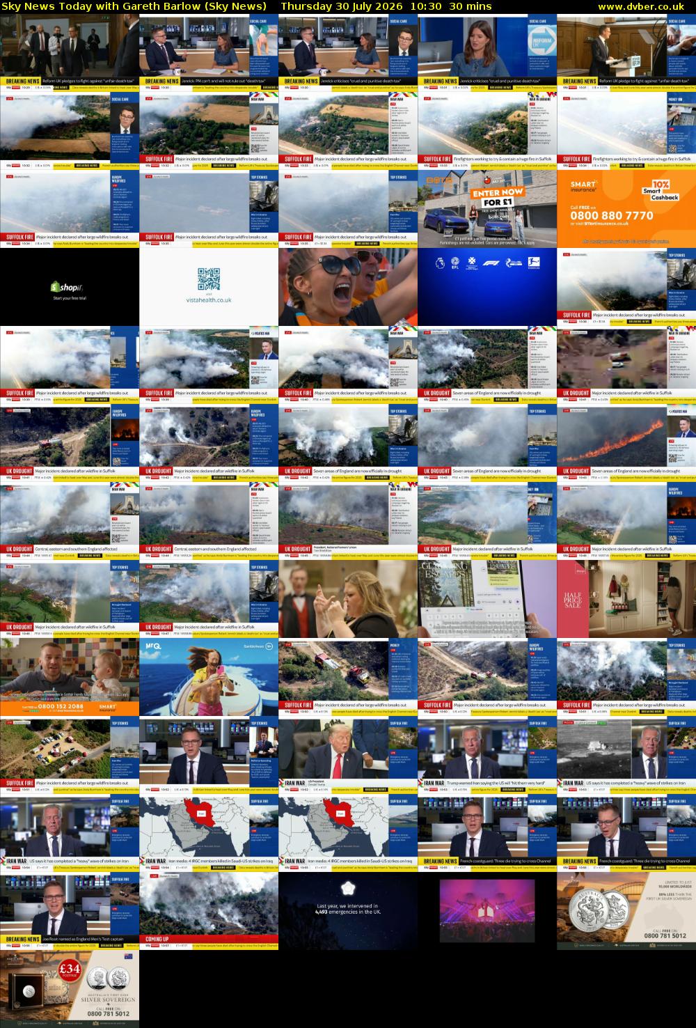 Sky News Today with Gareth Barlow (Sky News) Thursday 30 July 2026 10:30 - 11:00