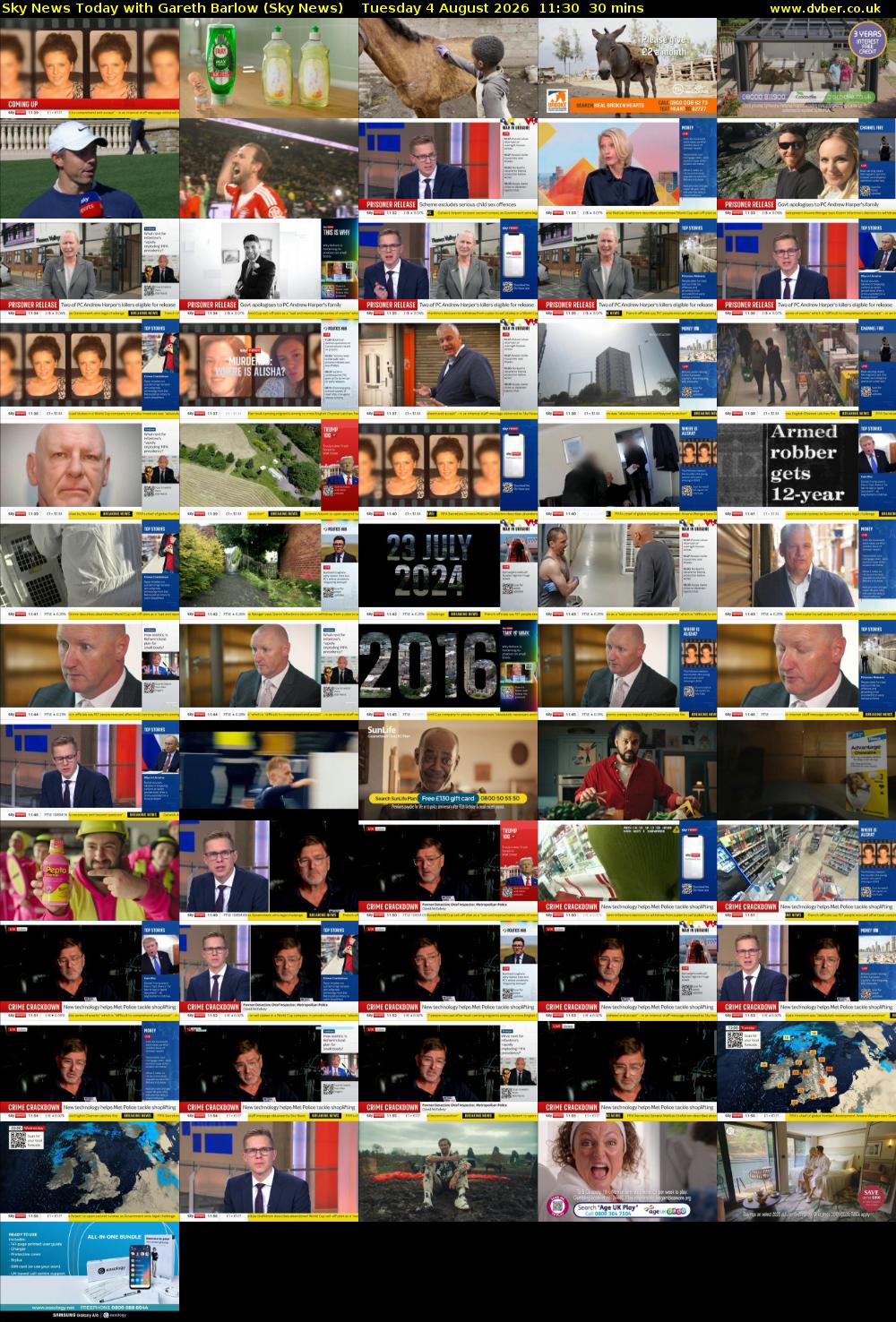 Sky News Today with Gareth Barlow (Sky News) Tuesday 4 August 2026 11:30 - 12:00