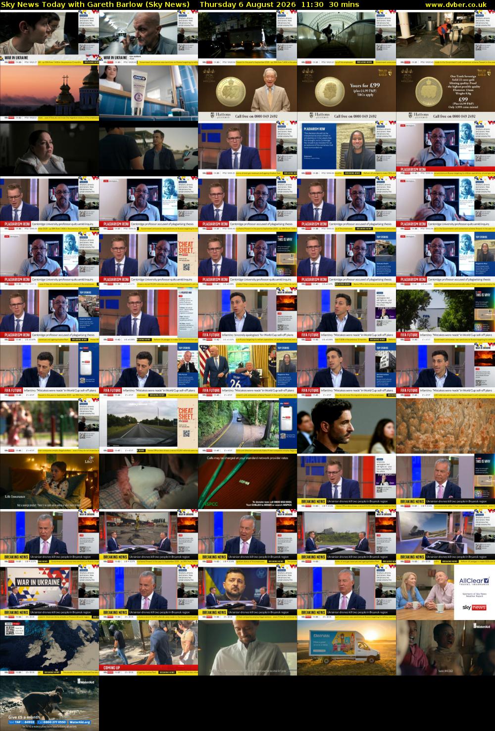Sky News Today with Gareth Barlow (Sky News) Thursday 6 August 2026 11:30 - 12:00