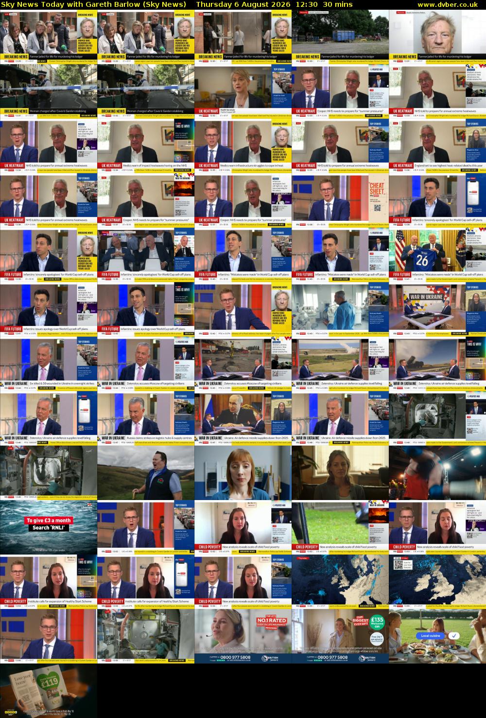 Sky News Today with Gareth Barlow (Sky News) Thursday 6 August 2026 12:30 - 13:00