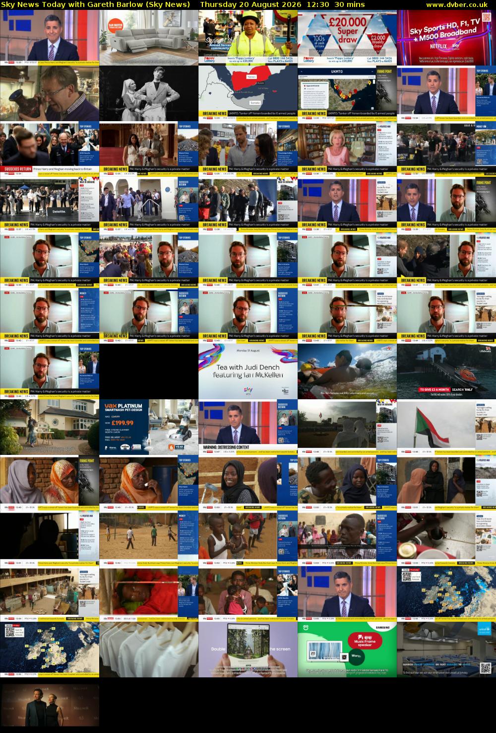 Sky News Today with Gareth Barlow (Sky News) Thursday 20 August 2026 12:30 - 13:00