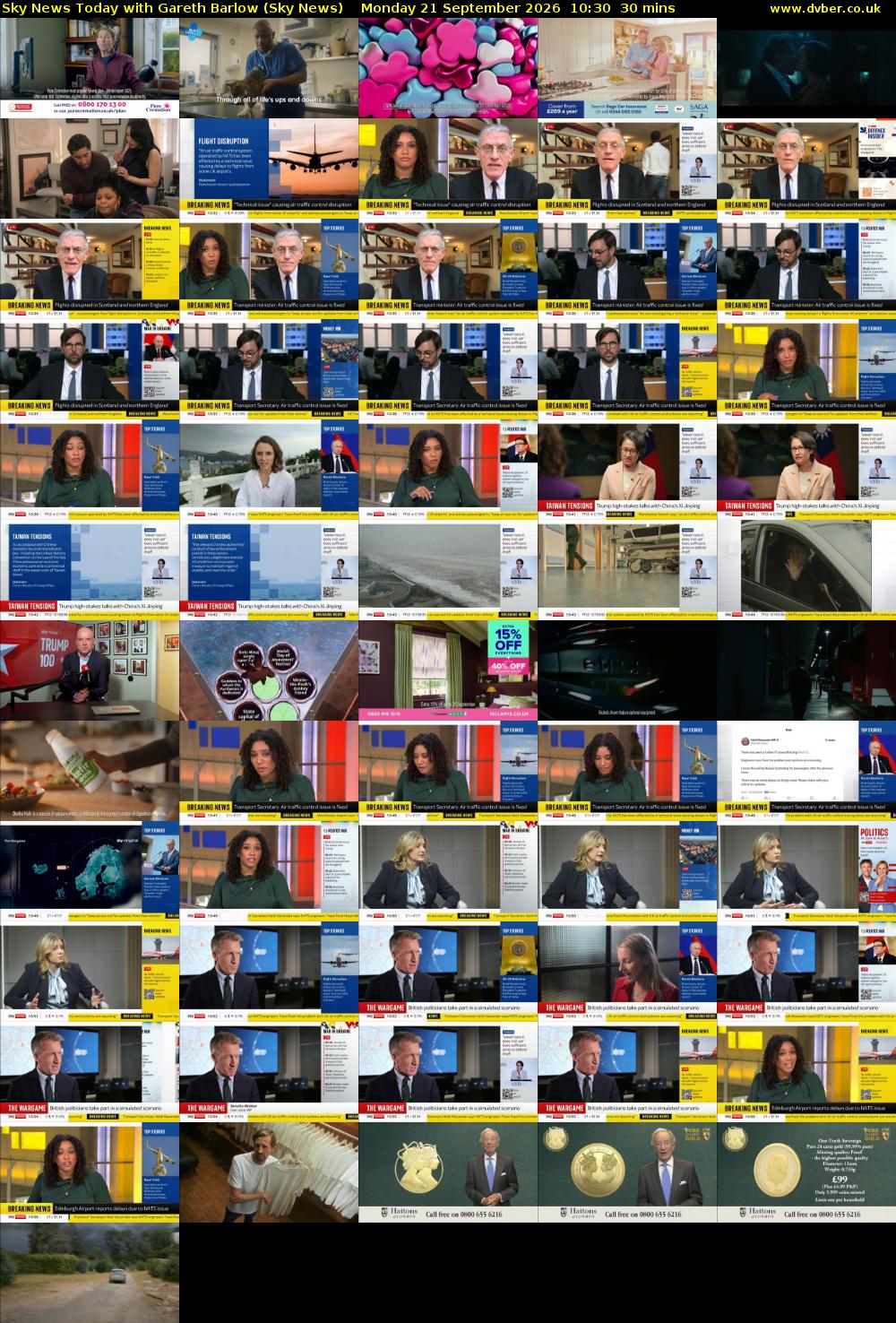 Sky News Today with Gareth Barlow (Sky News) Monday 21 September 2026 10:30 - 11:00