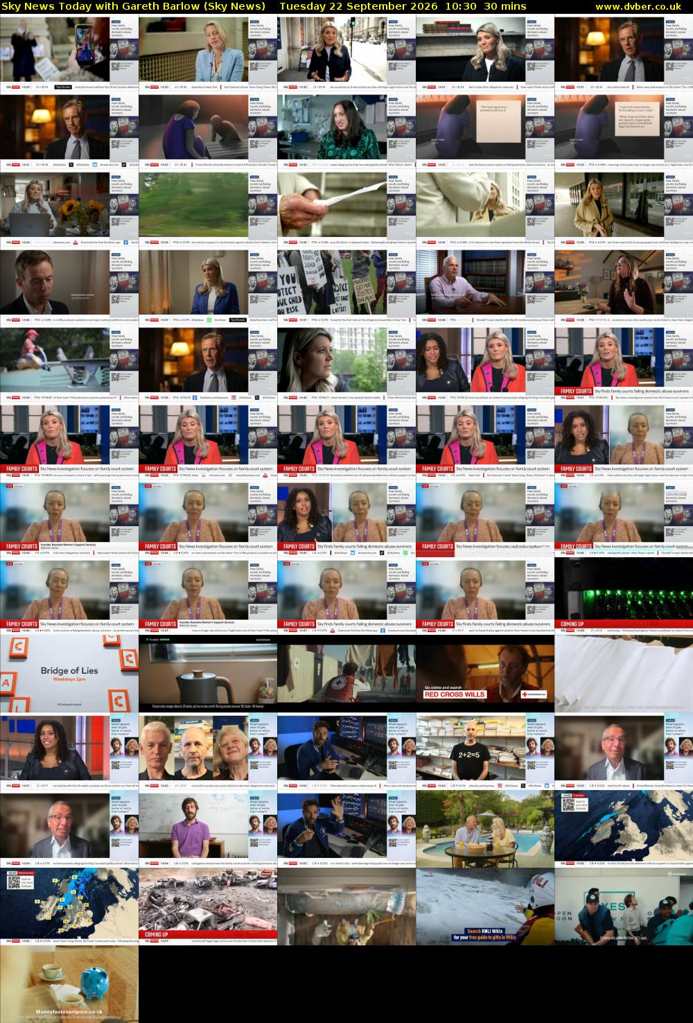 Sky News Today with Gareth Barlow (Sky News) Tuesday 22 September 2026 10:30 - 11:00