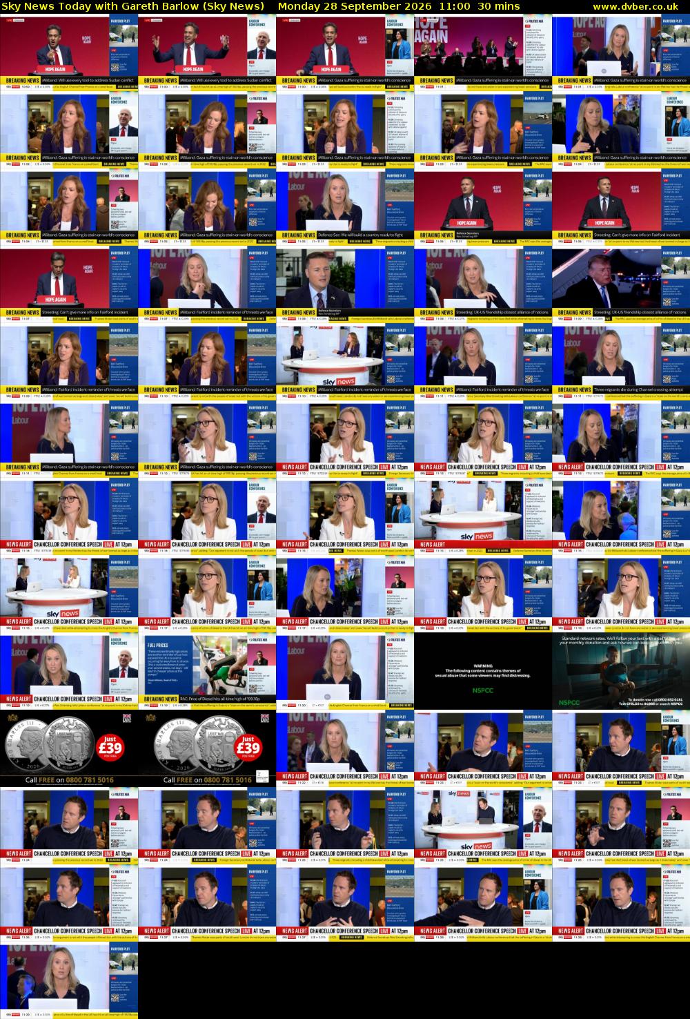 Sky News Today with Gareth Barlow (Sky News) Monday 28 September 2026 11:00 - 11:30