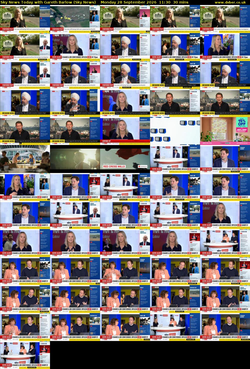 Sky News Today with Gareth Barlow (Sky News) Monday 28 September 2026 11:30 - 12:00