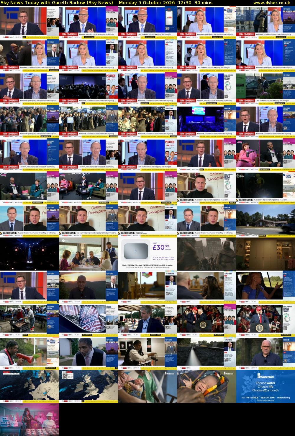 Sky News Today with Gareth Barlow (Sky News) Monday 5 October 2026 12:30 - 13:00