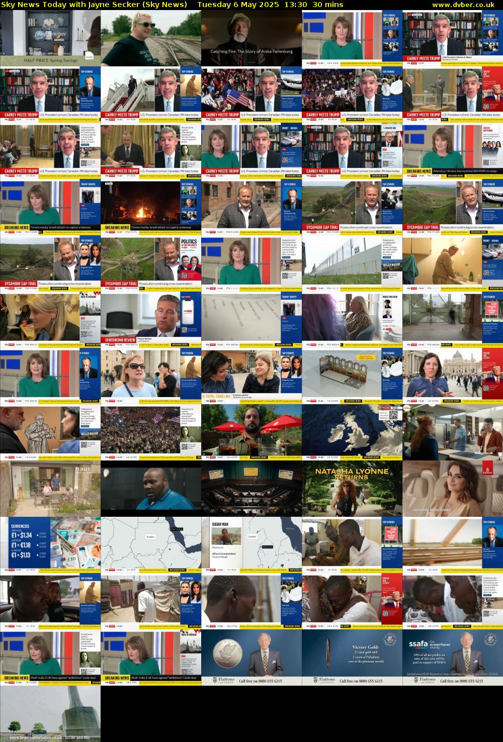 Sky News Today with Jayne Secker (Sky News) Tuesday 6 May 2025 13:30 - 14:00