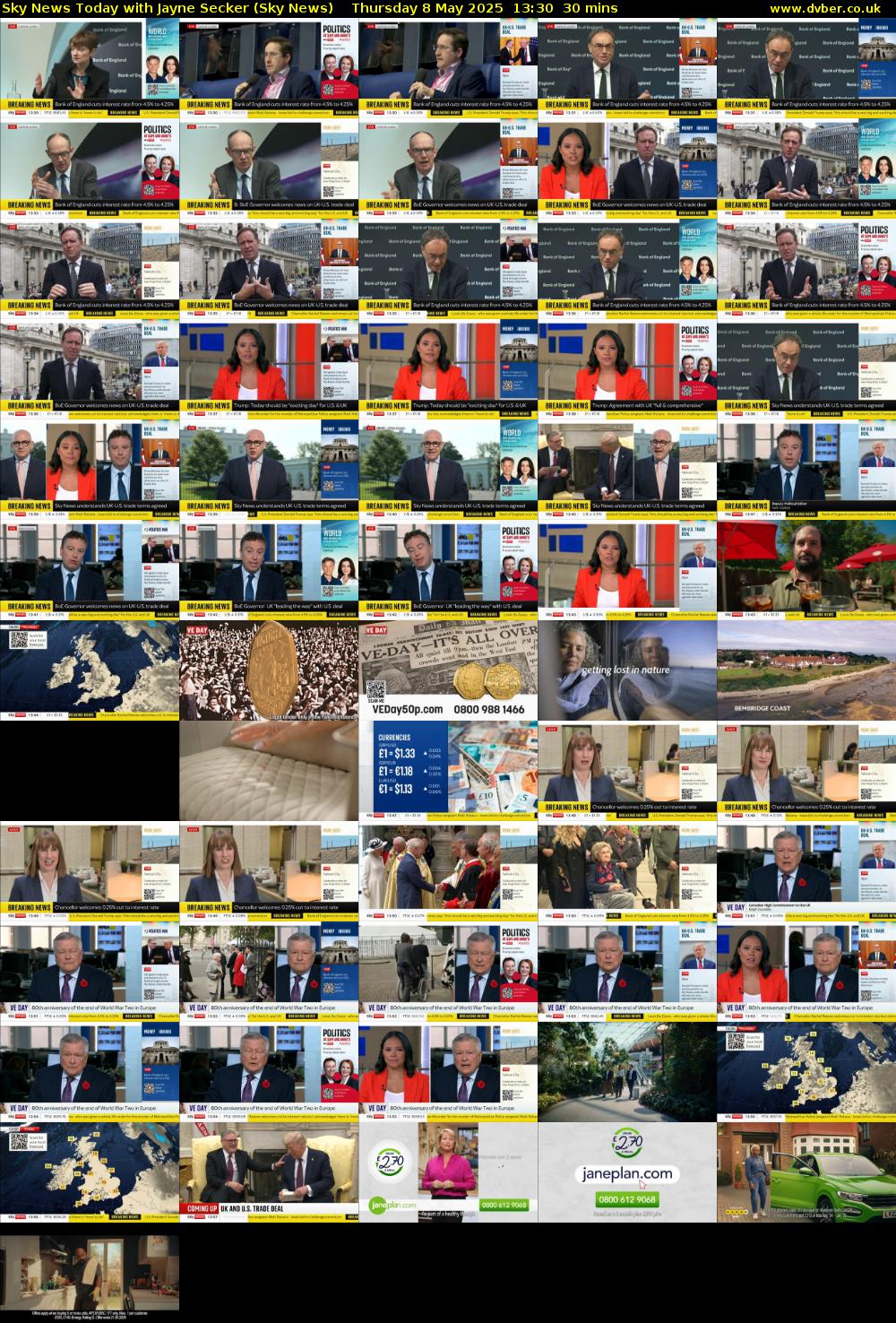 Sky News Today with Jayne Secker (Sky News) Thursday 8 May 2025 13:30 - 14:00