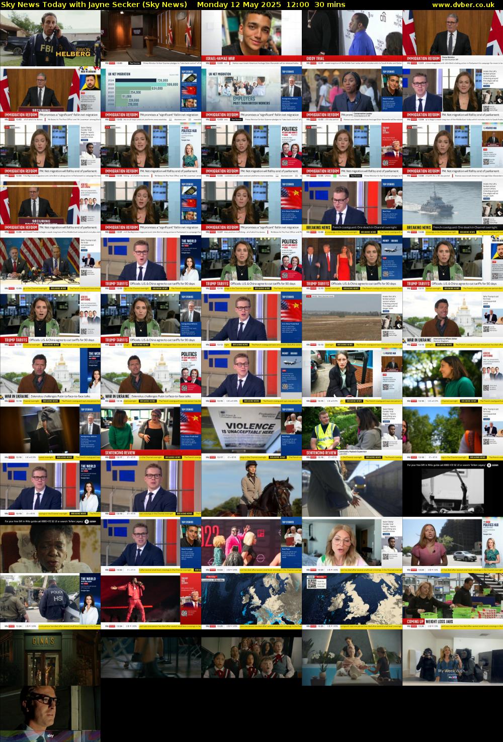 Sky News Today with Jayne Secker (Sky News) Monday 12 May 2025 12:00 - 12:30