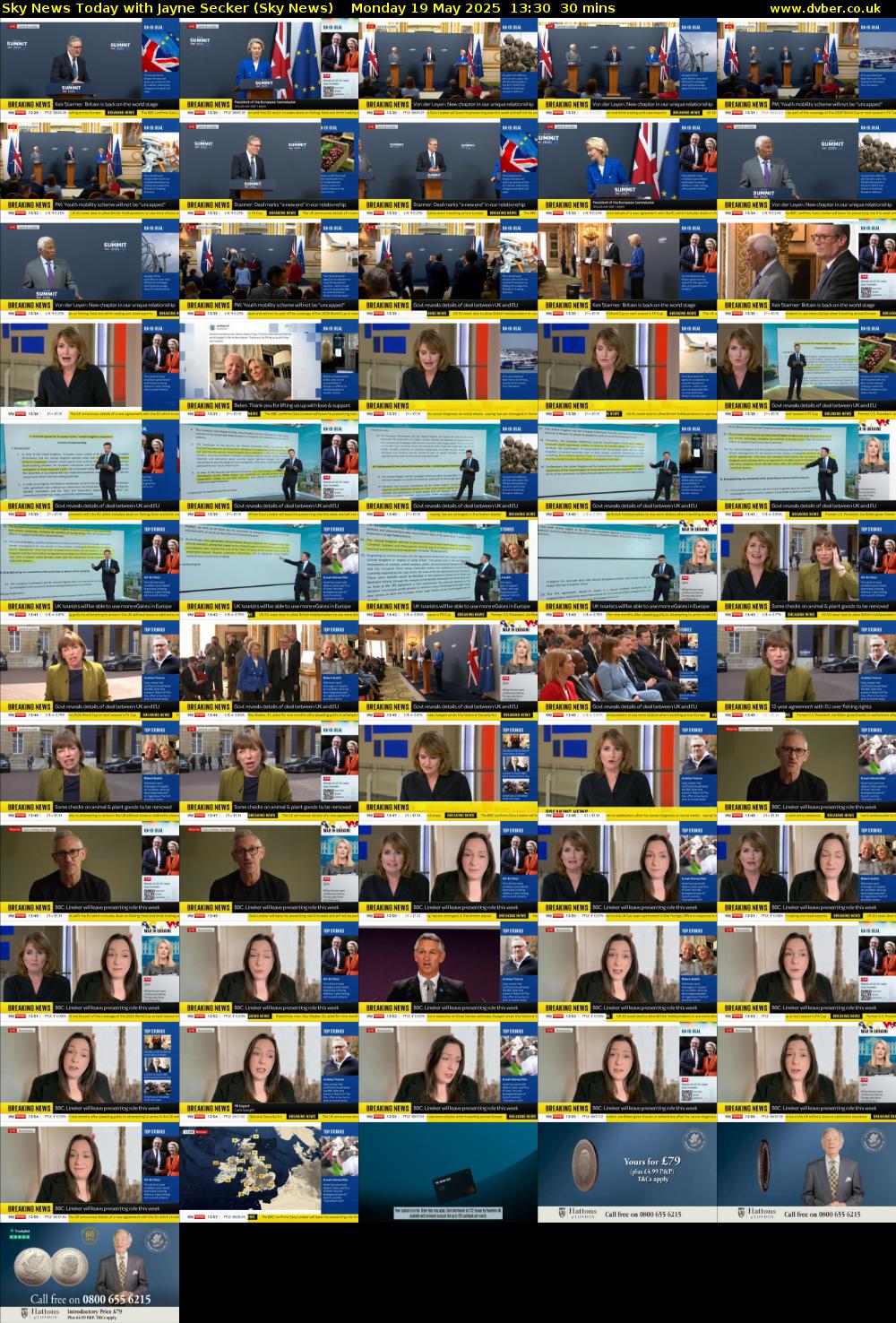 Sky News Today with Jayne Secker (Sky News) Monday 19 May 2025 13:30 - 14:00
