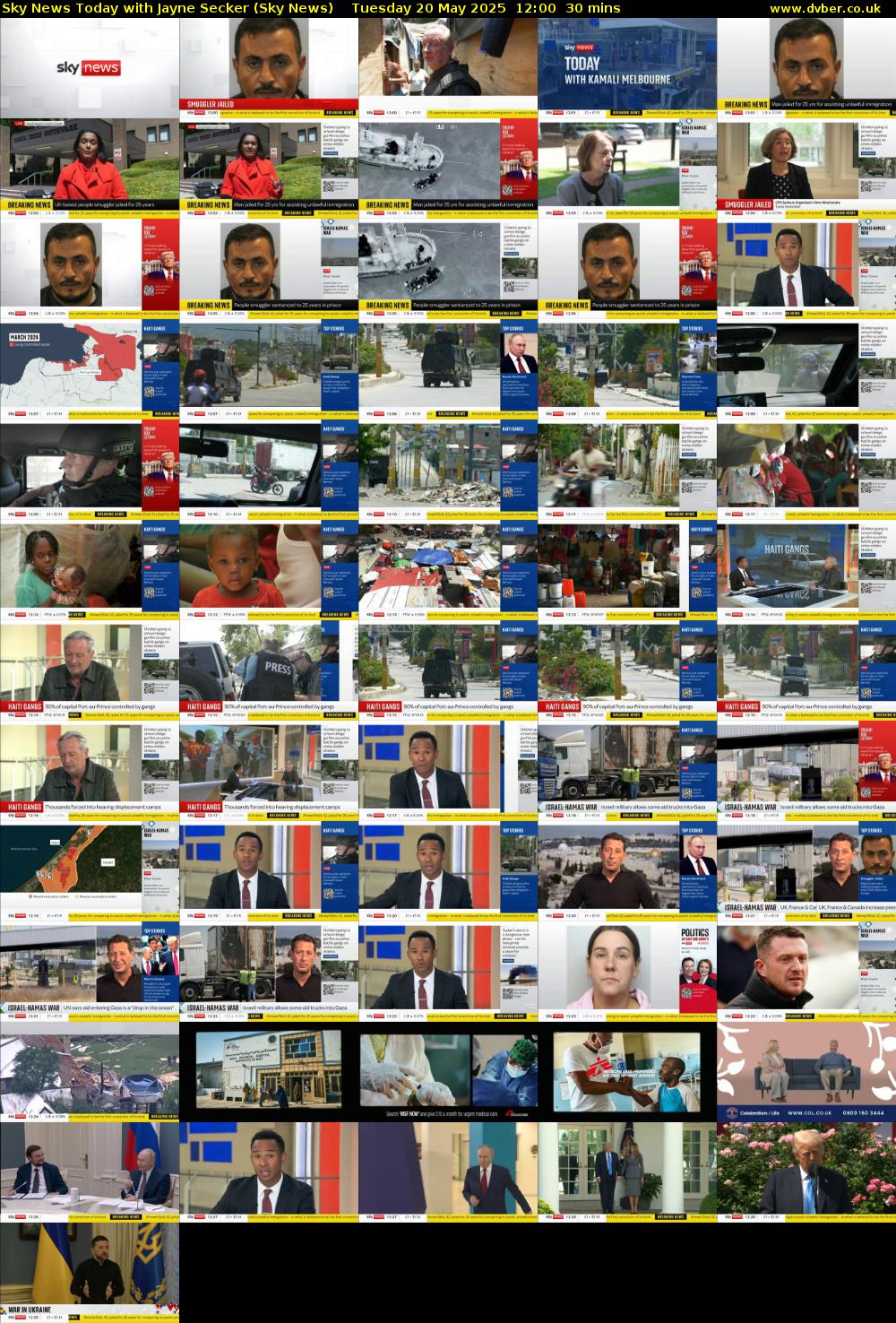 Sky News Today with Jayne Secker (Sky News) Tuesday 20 May 2025 12:00 - 12:30