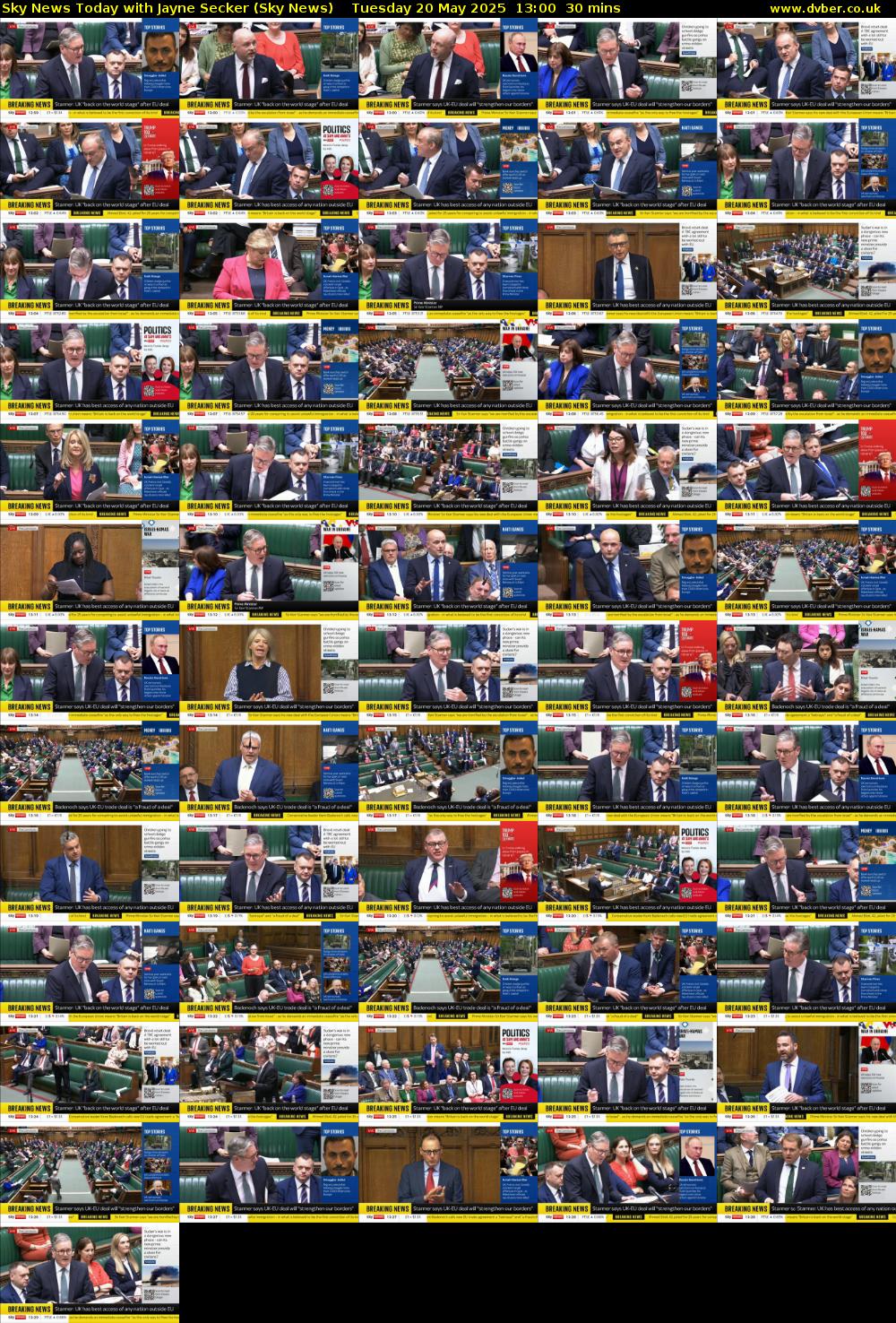 Sky News Today with Jayne Secker (Sky News) Tuesday 20 May 2025 13:00 - 13:30