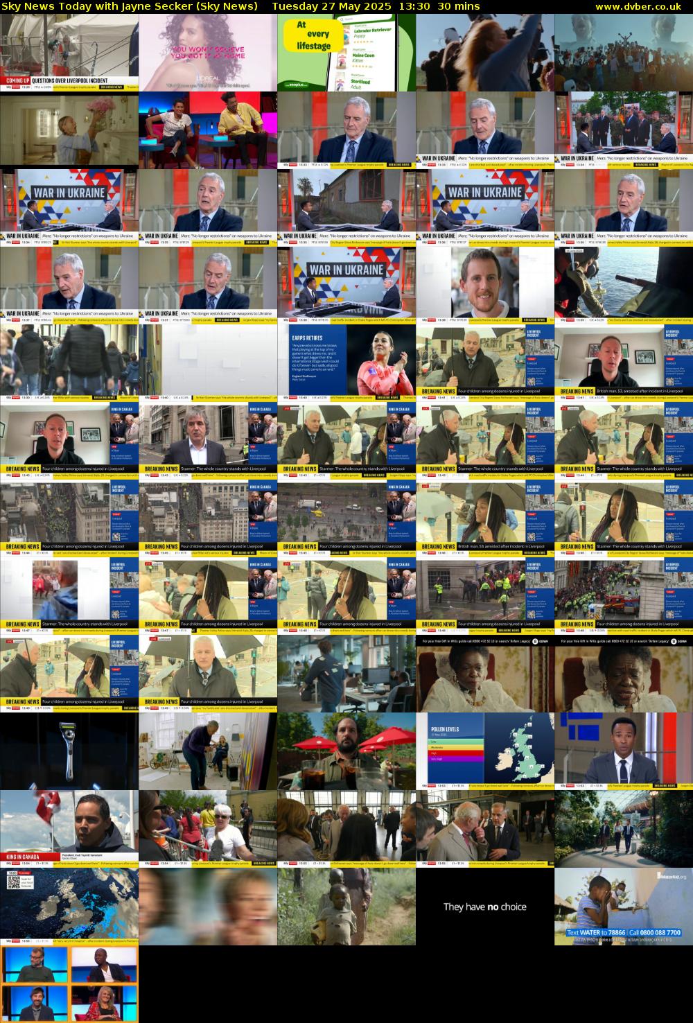 Sky News Today with Jayne Secker (Sky News) Tuesday 27 May 2025 13:30 - 14:00