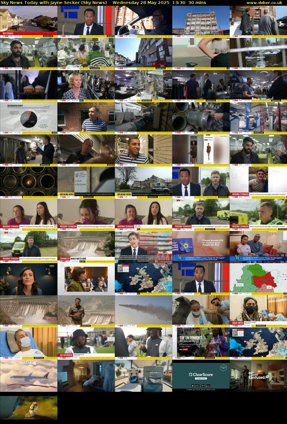 Sky News Today with Jayne Secker (Sky News) Wednesday 28 May 2025 13:30 - 14:00