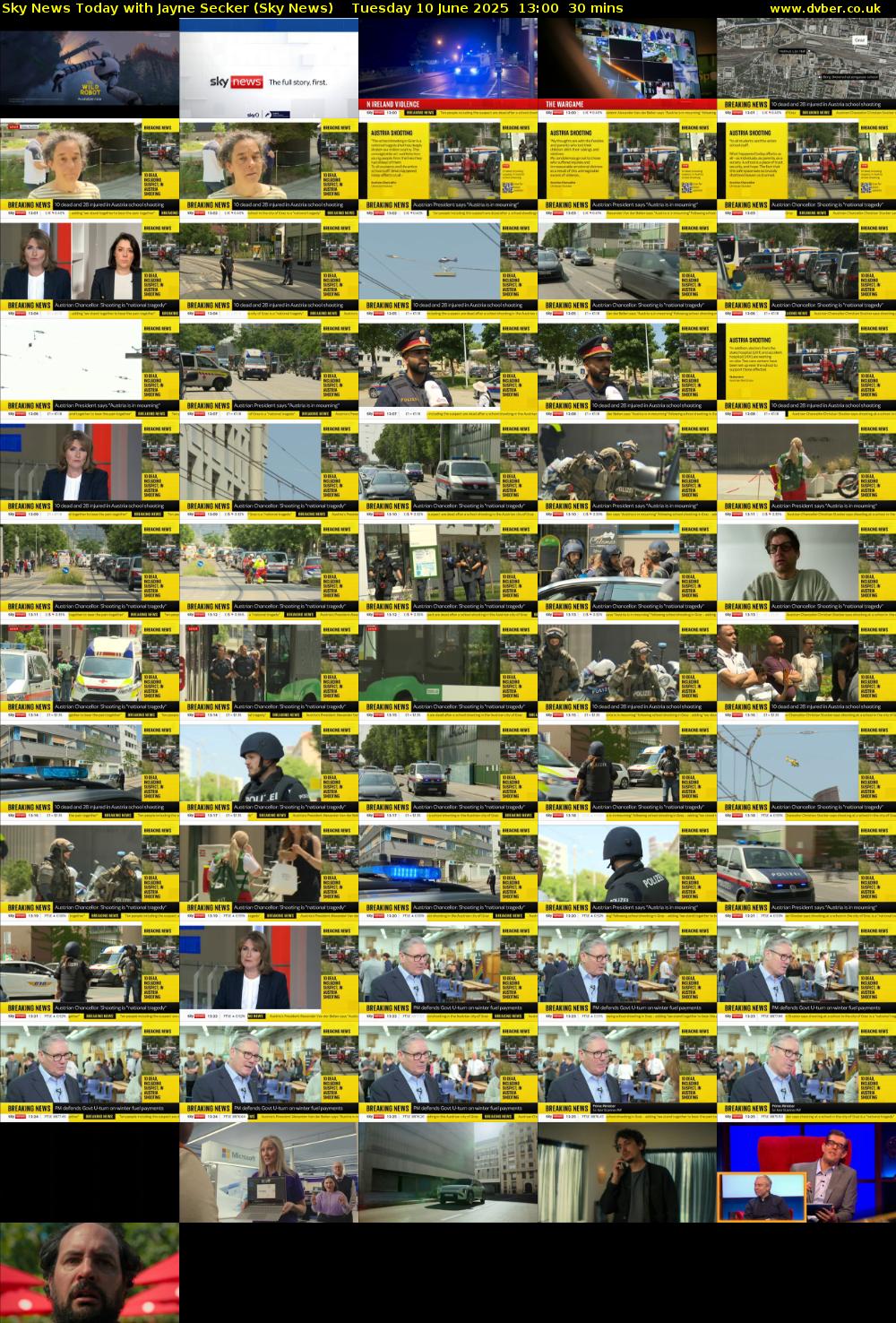 Sky News Today with Jayne Secker (Sky News) Tuesday 10 June 2025 13:00 - 13:30