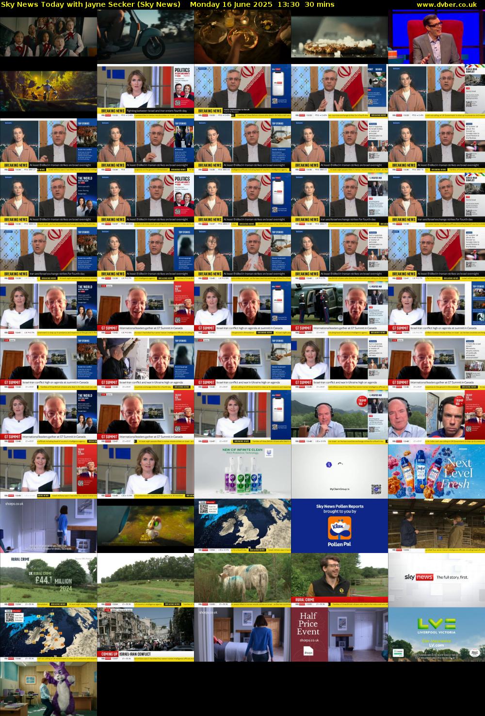 Sky News Today with Jayne Secker (Sky News) Monday 16 June 2025 13:30 - 14:00