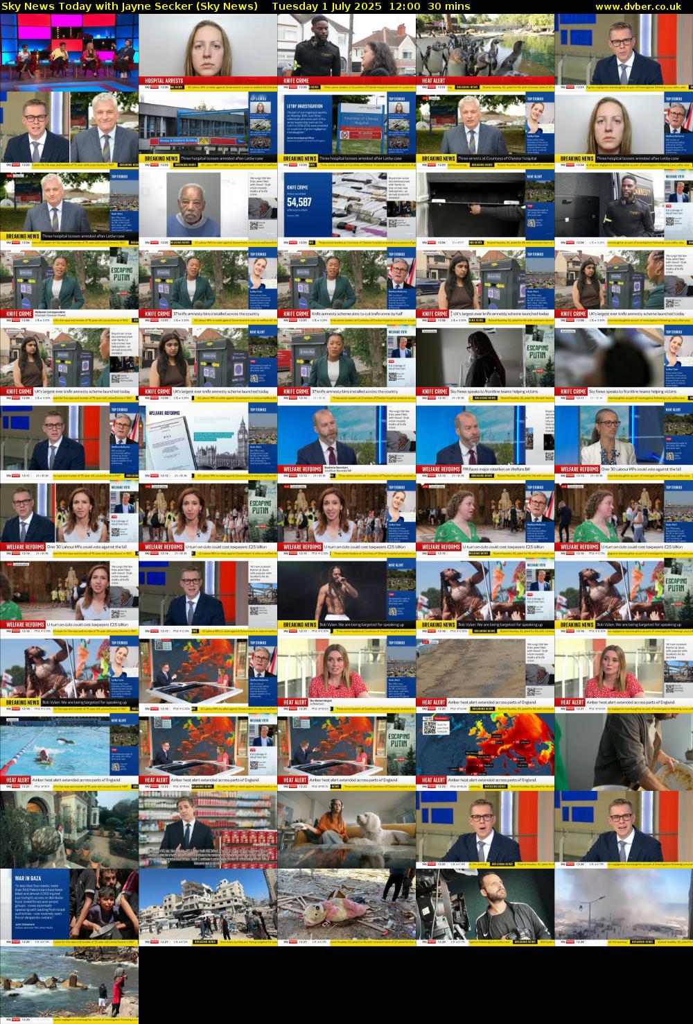 Sky News Today with Jayne Secker (Sky News) Tuesday 1 July 2025 12:00 - 12:30