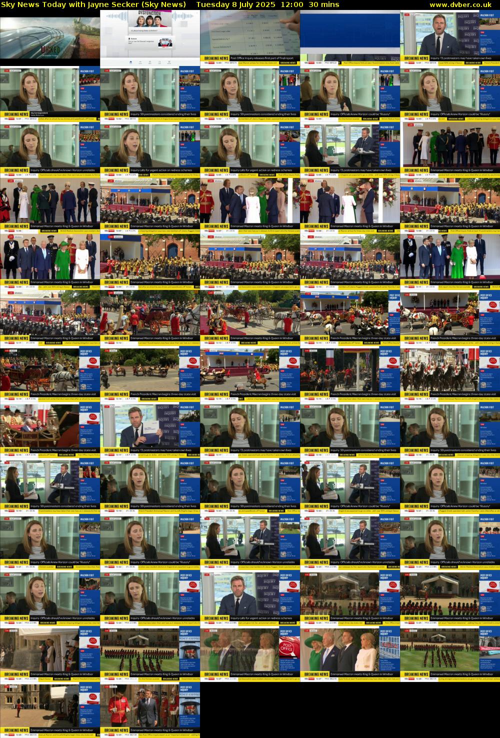 Sky News Today with Jayne Secker (Sky News) Tuesday 8 July 2025 12:00 - 12:30