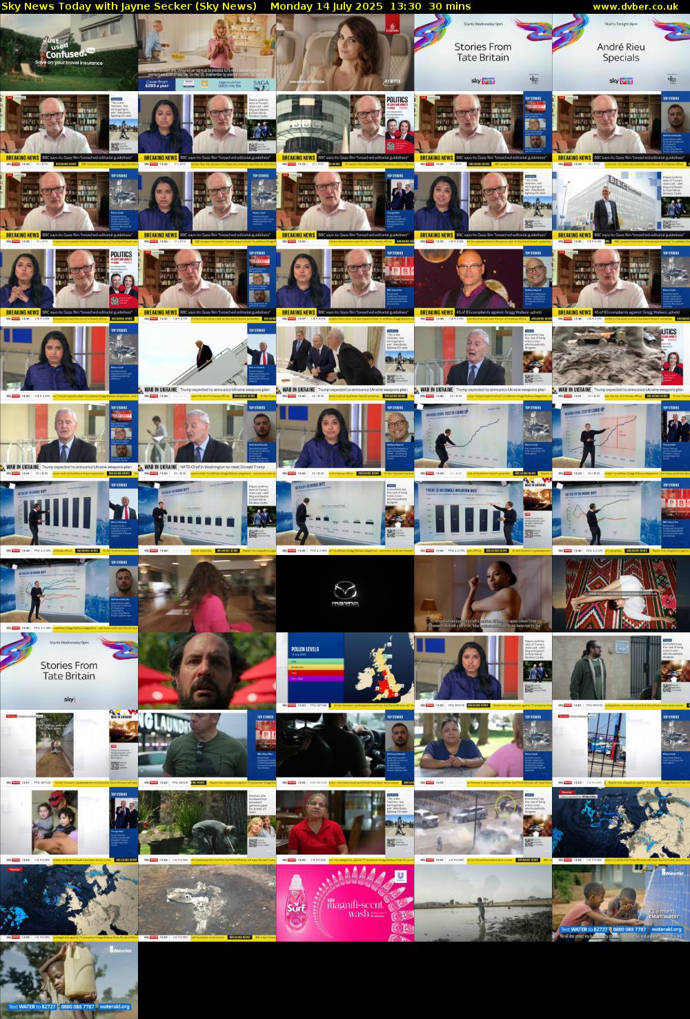 Sky News Today with Jayne Secker (Sky News) Monday 14 July 2025 13:30 - 14:00