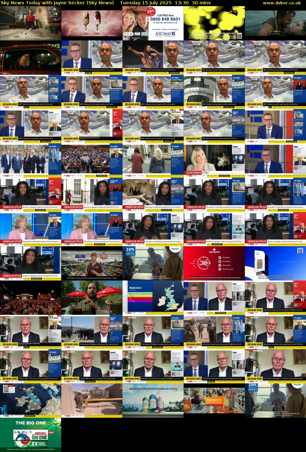 Sky News Today with Jayne Secker (Sky News) Tuesday 15 July 2025 13:30 - 14:00