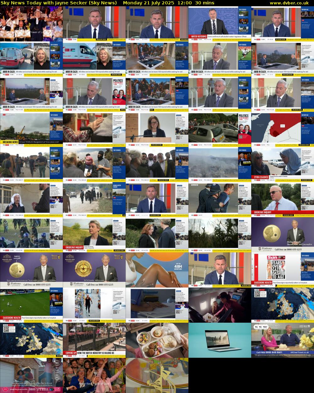 Sky News Today with Jayne Secker (Sky News) Monday 21 July 2025 12:00 - 12:30