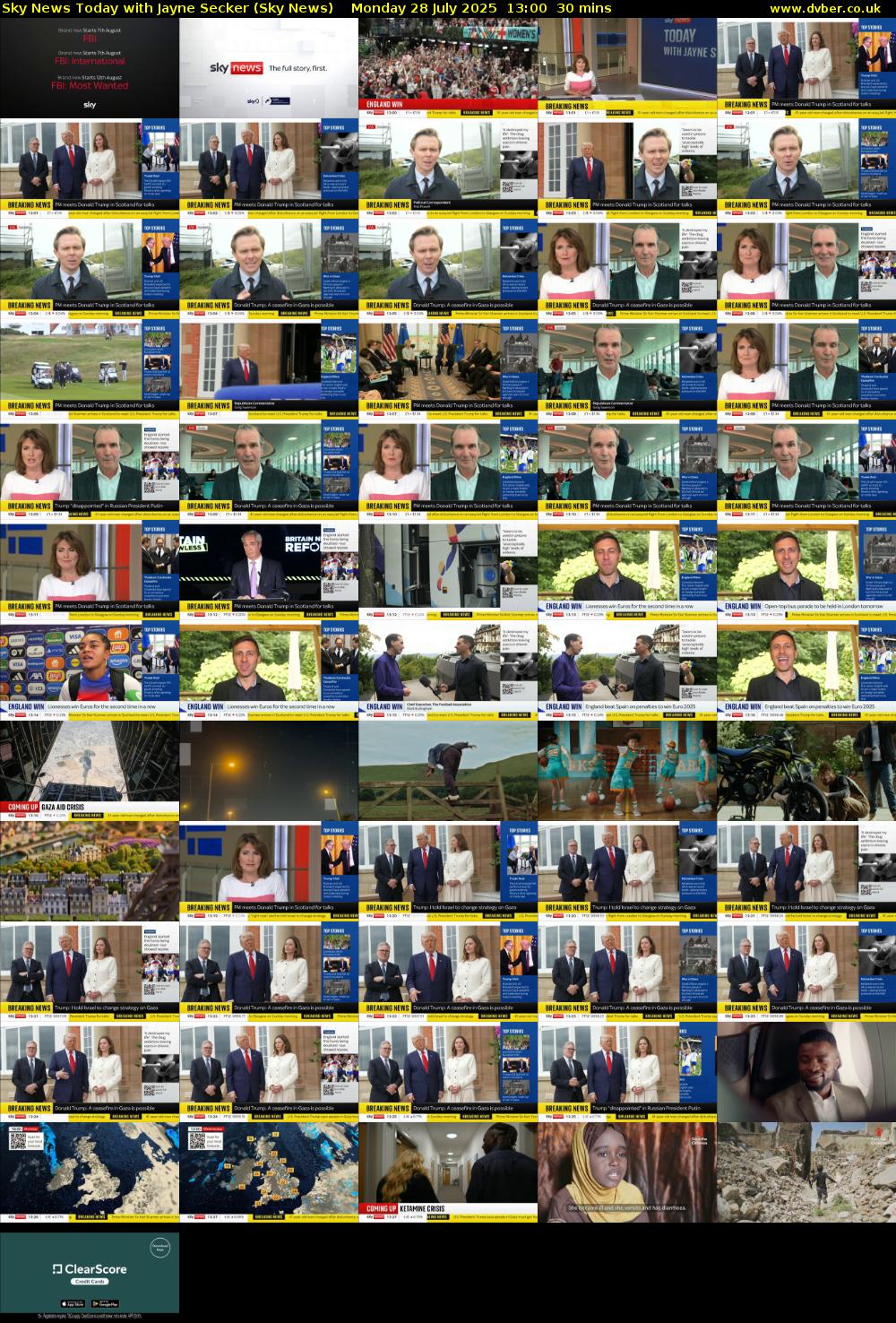 Sky News Today with Jayne Secker (Sky News) Monday 28 July 2025 13:00 - 13:30