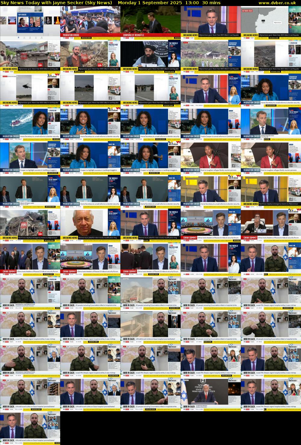 Sky News Today with Jayne Secker (Sky News) Monday 1 September 2025 13:00 - 13:30