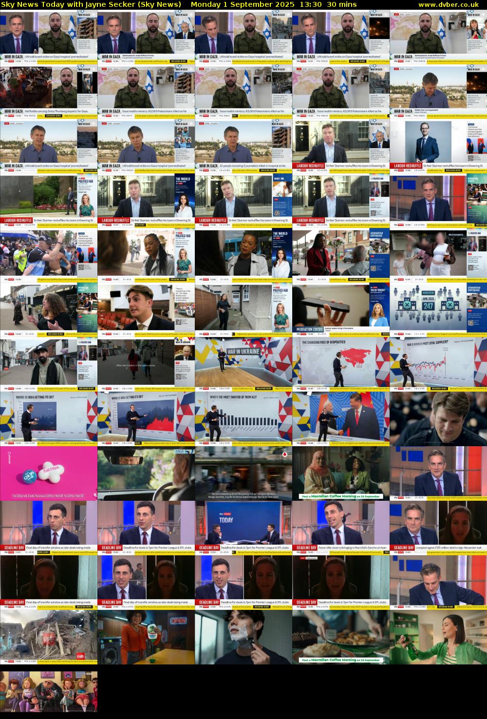 Sky News Today with Jayne Secker (Sky News) Monday 1 September 2025 13:30 - 14:00