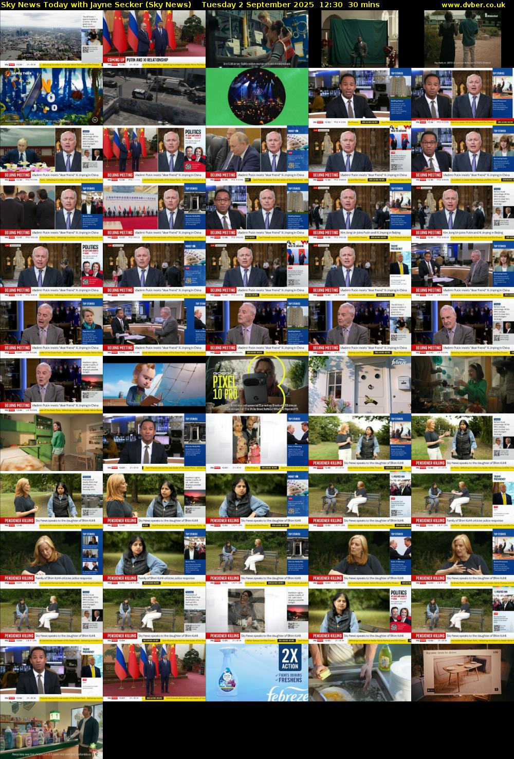 Sky News Today with Jayne Secker (Sky News) Tuesday 2 September 2025 12:30 - 13:00