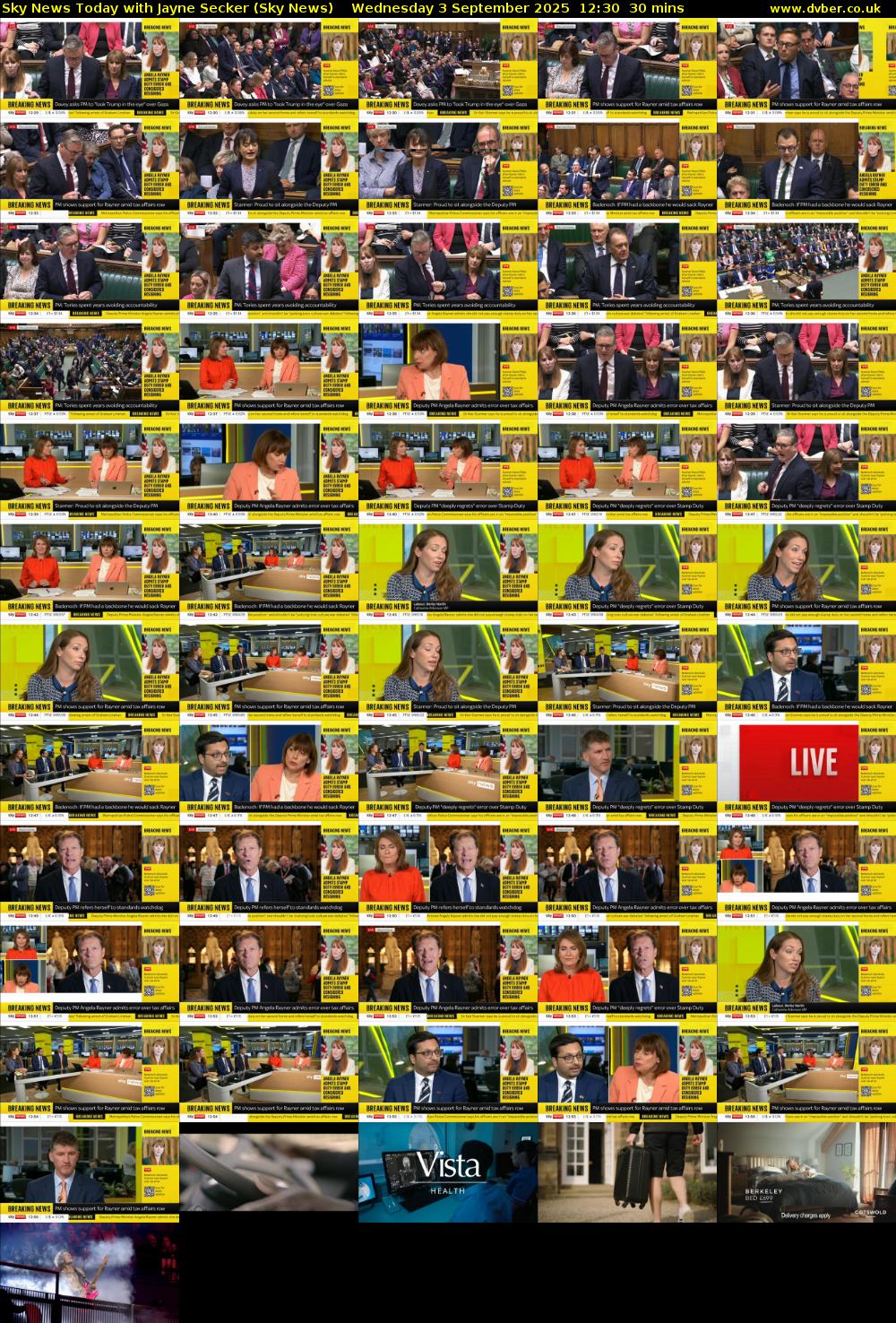 Sky News Today with Jayne Secker (Sky News) Wednesday 3 September 2025 12:30 - 13:00