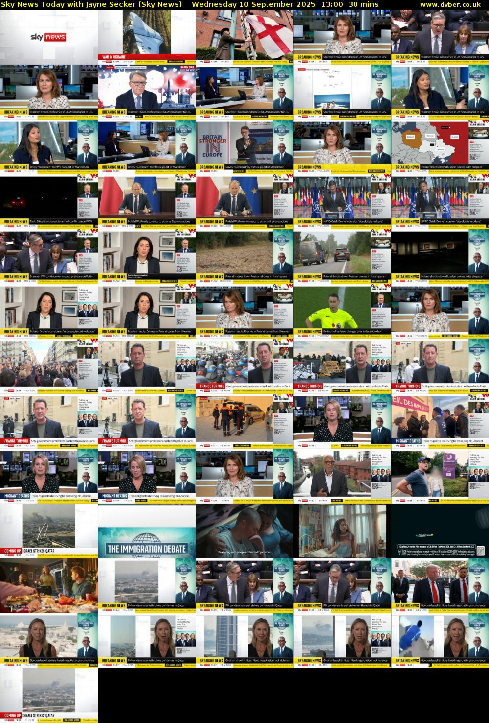 Sky News Today with Jayne Secker (Sky News) Wednesday 10 September 2025 13:00 - 13:30