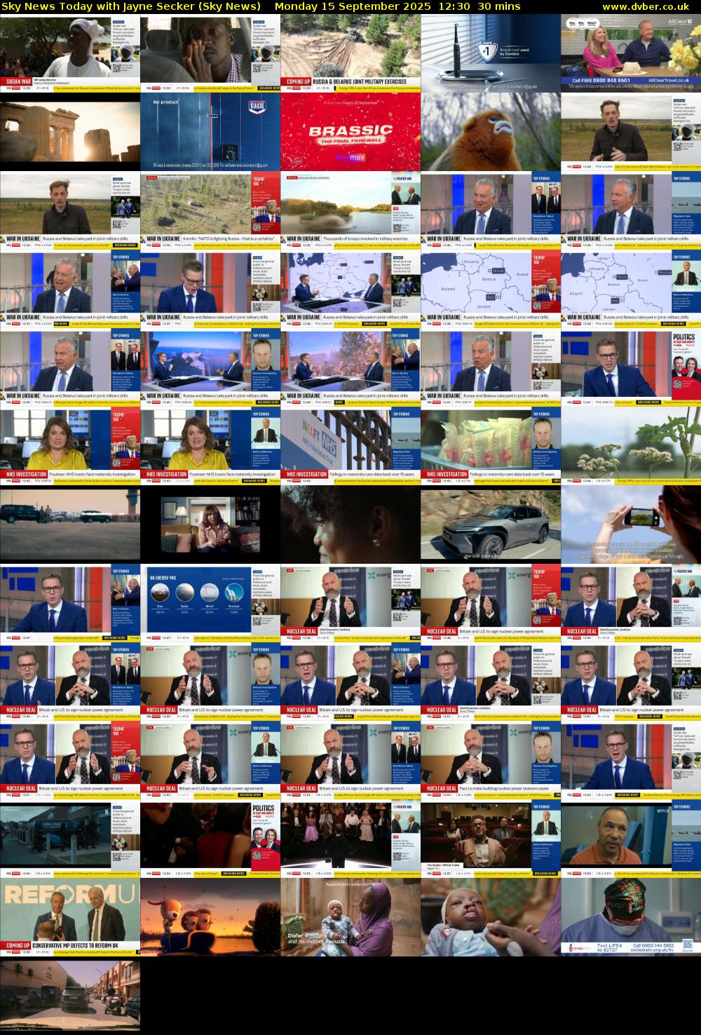 Sky News Today with Jayne Secker (Sky News) Monday 15 September 2025 12:30 - 13:00