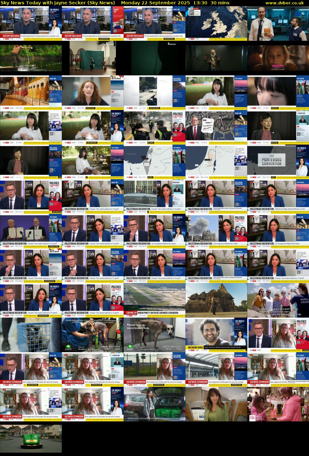 Sky News Today with Jayne Secker (Sky News) Monday 22 September 2025 13:30 - 14:00