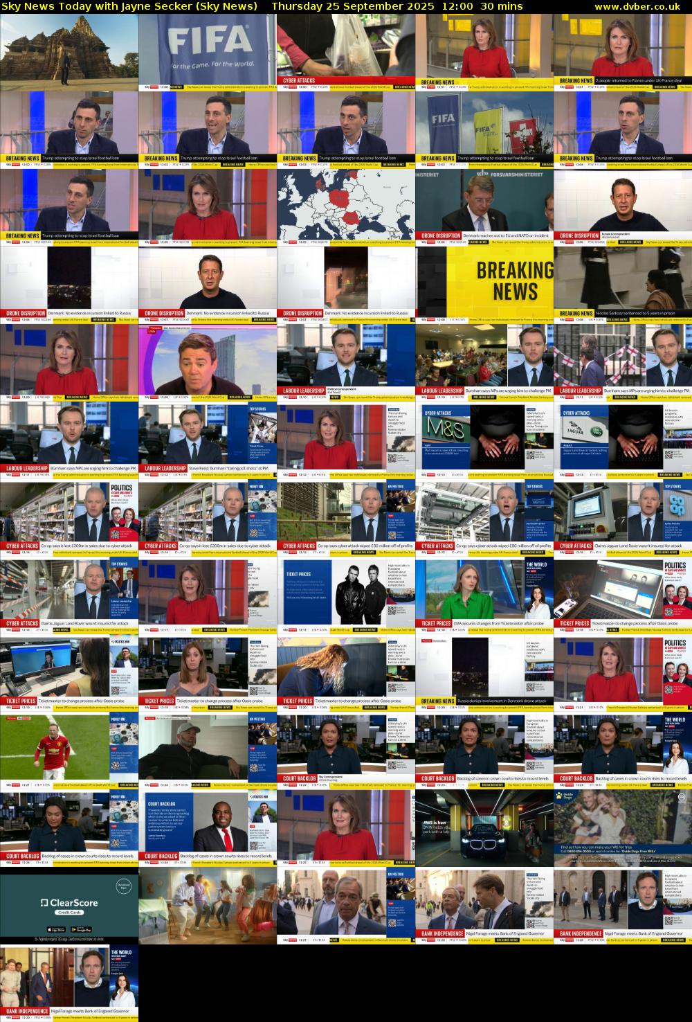 Sky News Today with Jayne Secker (Sky News) Thursday 25 September 2025 12:00 - 12:30