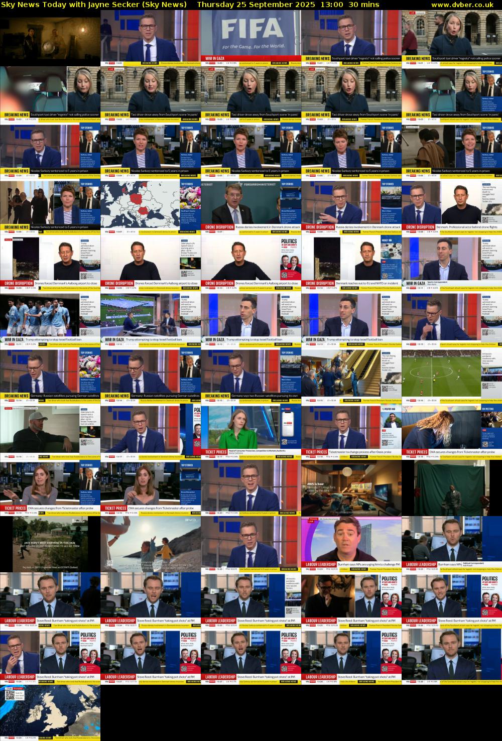 Sky News Today with Jayne Secker (Sky News) Thursday 25 September 2025 13:00 - 13:30