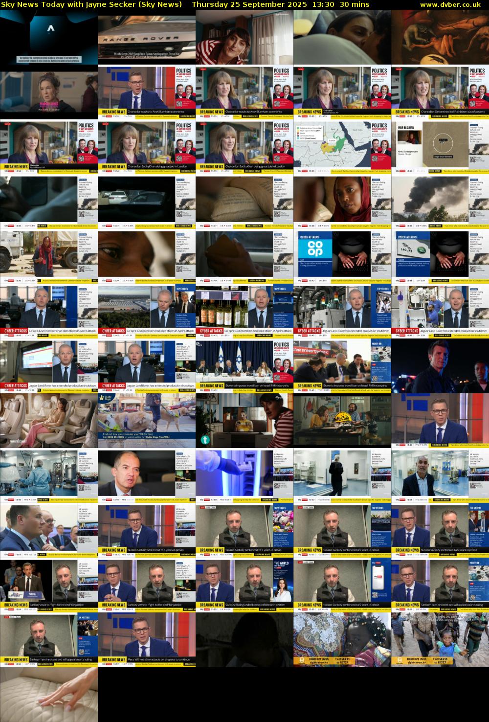 Sky News Today with Jayne Secker (Sky News) Thursday 25 September 2025 13:30 - 14:00
