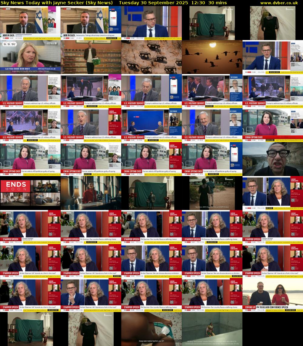 Sky News Today with Jayne Secker (Sky News) Tuesday 30 September 2025 12:30 - 13:00