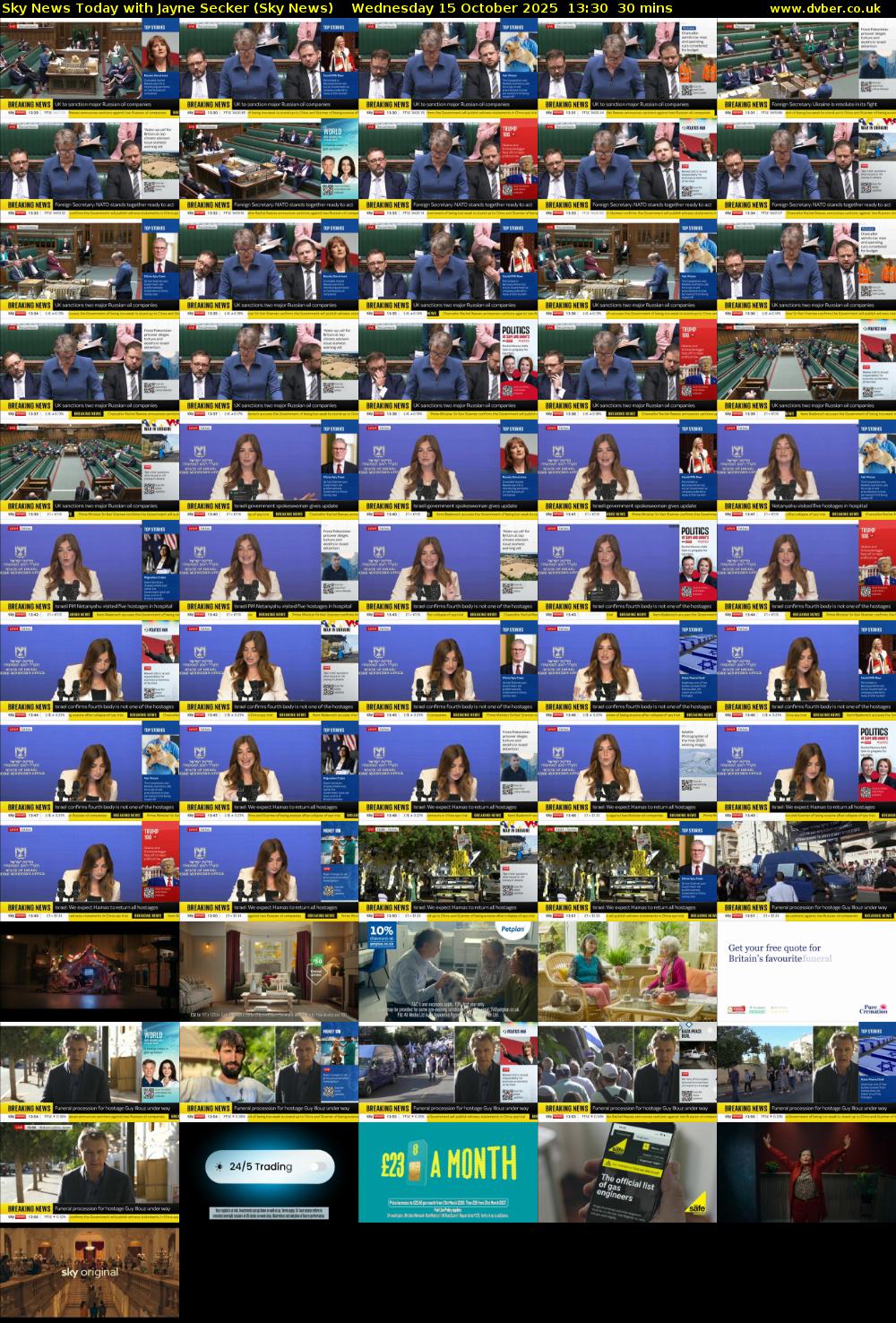 Sky News Today with Jayne Secker (Sky News) Wednesday 15 October 2025 13:30 - 14:00
